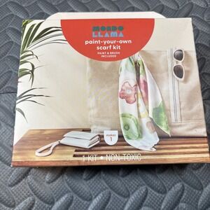 Mondo Llama Paint Your Own Scarf Painting Kit Includes Everything New In Box